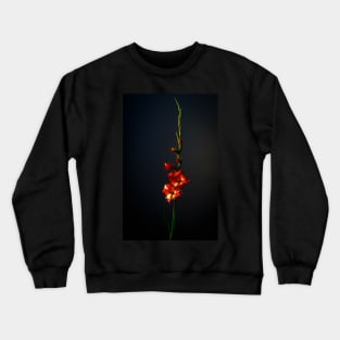 Red and White Gladioulus Crewneck Sweatshirt